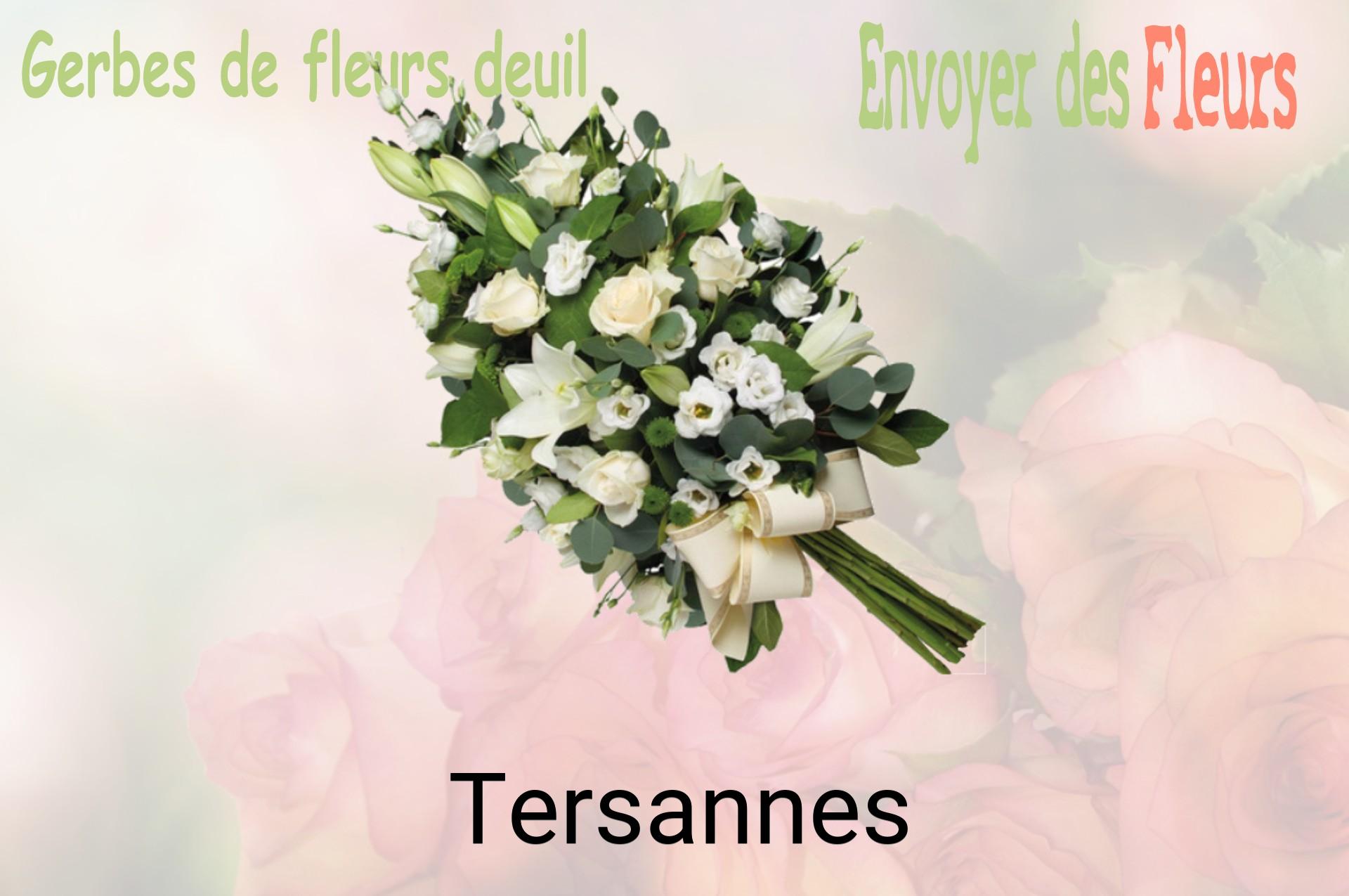 Gerbe de fleurs de deuil livrée à Tersannes